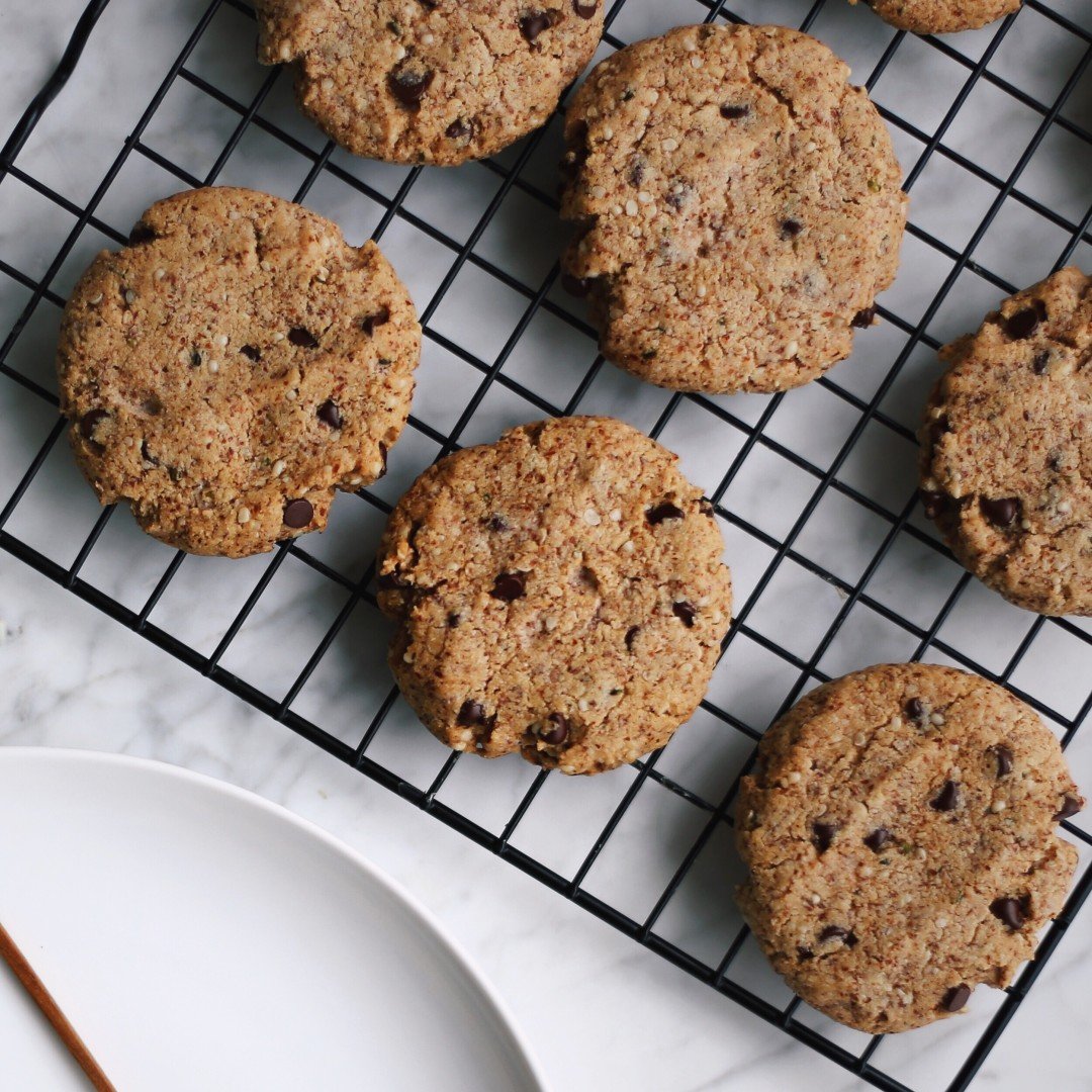 Grain Free Dark Chocolate Hemp Cookies