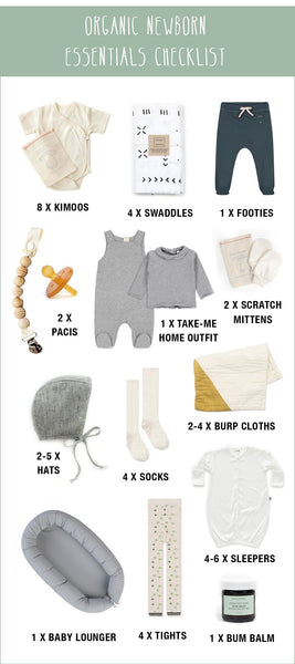 Newborn baby essentials list