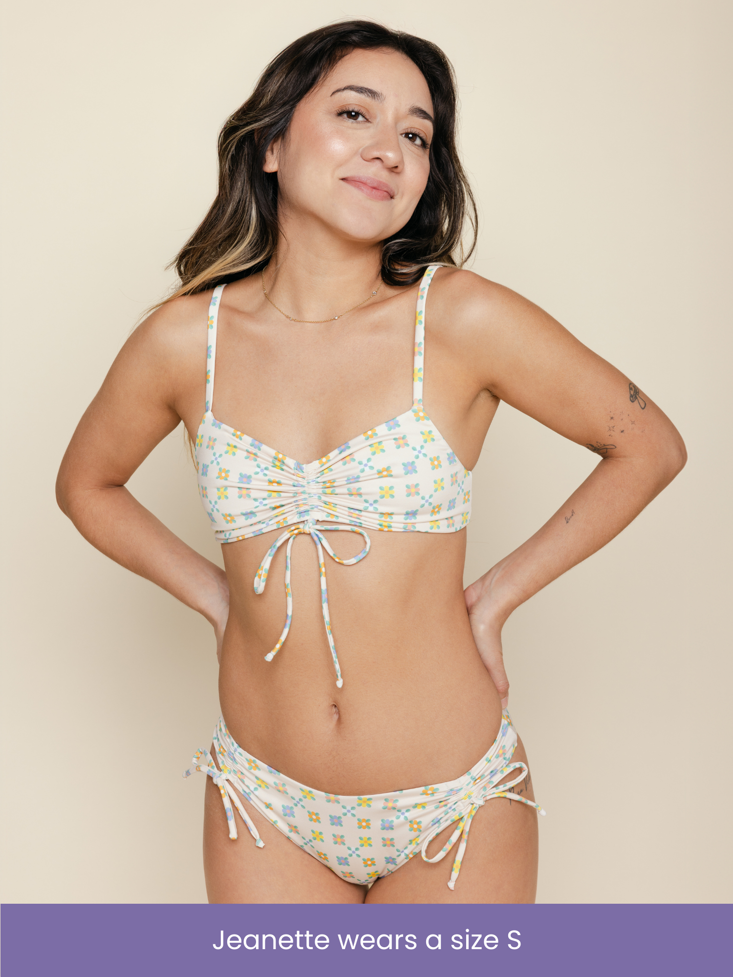 Ruched Tie Top in Prairie