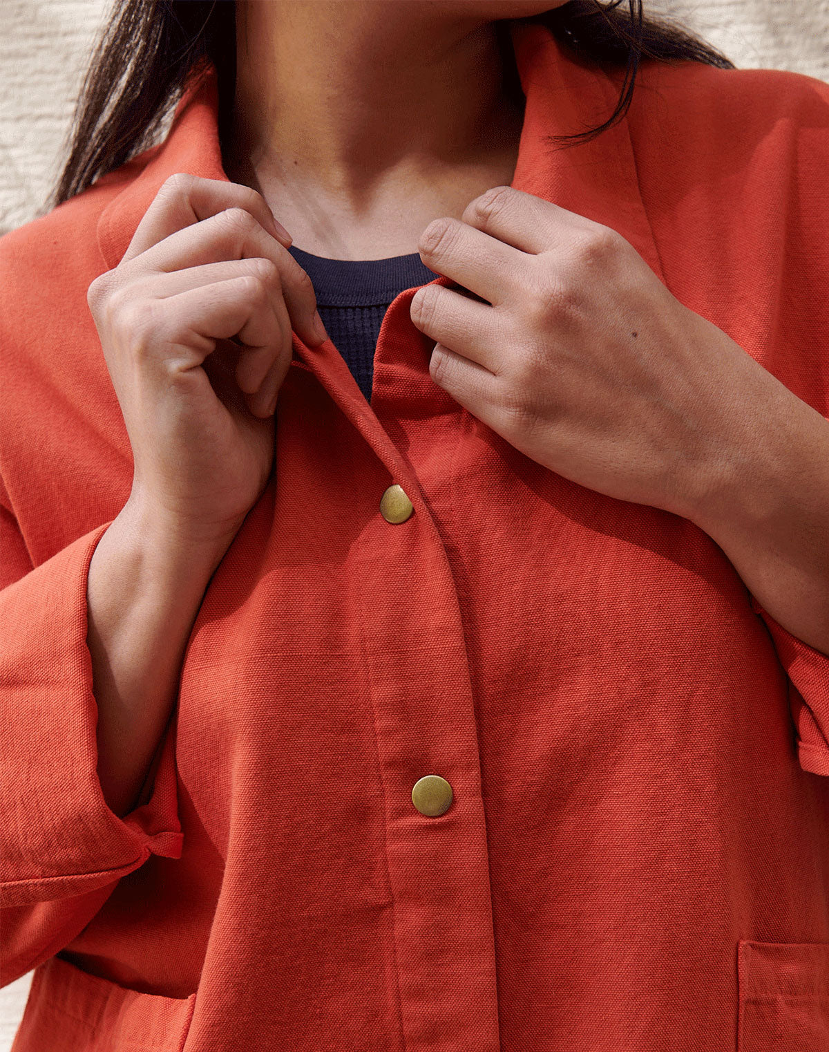 Noble Adult Organic Chore Jacket in Paprika