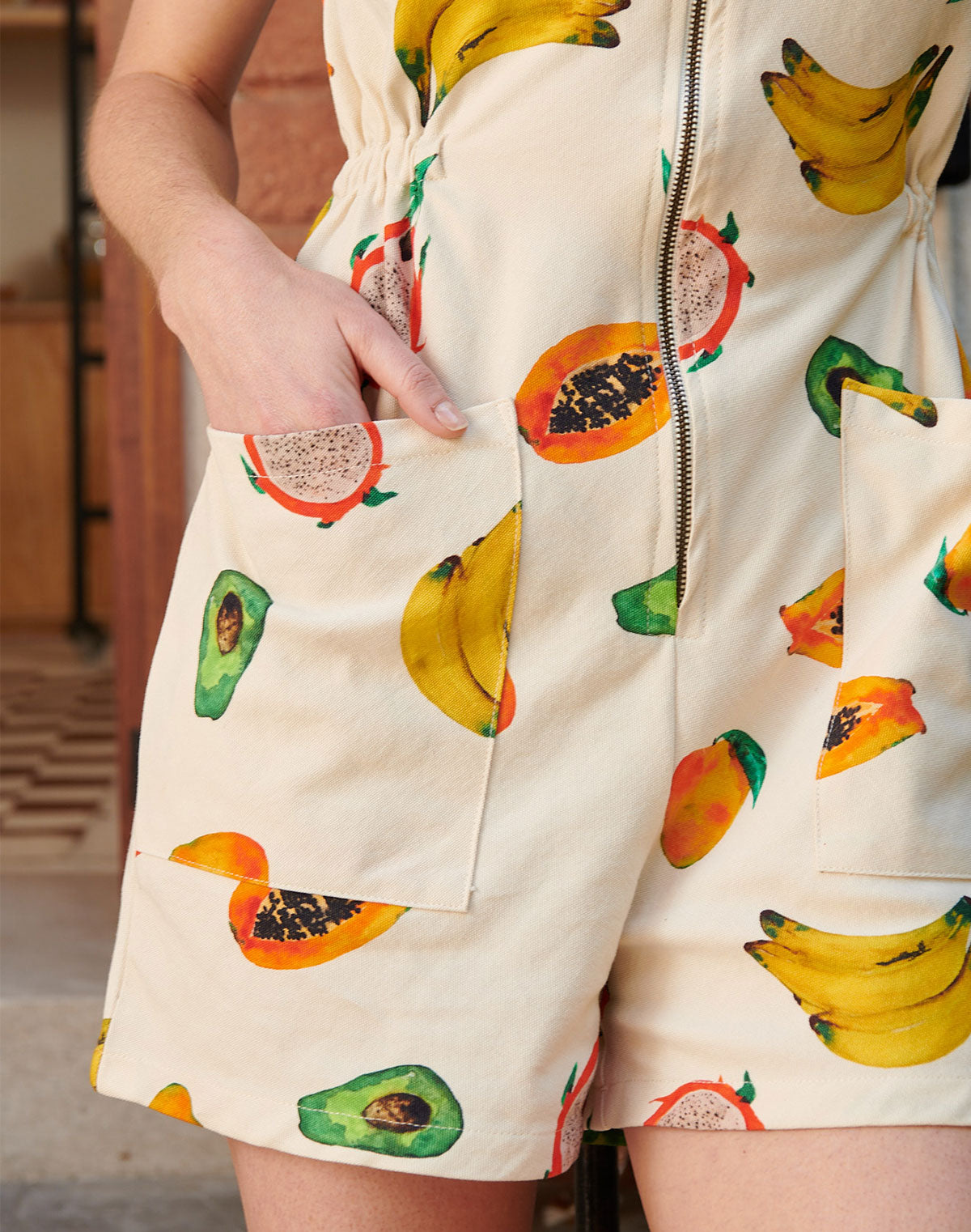 Noble Adult Organic Tank Suit in Frutas