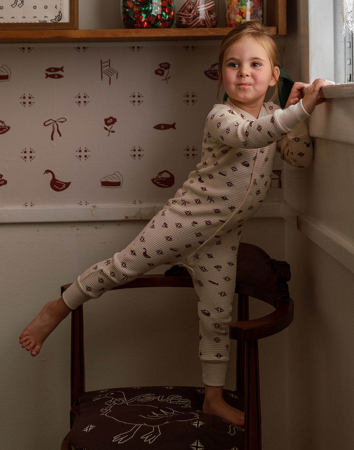 Kids Waffle One-Piece Sleeper