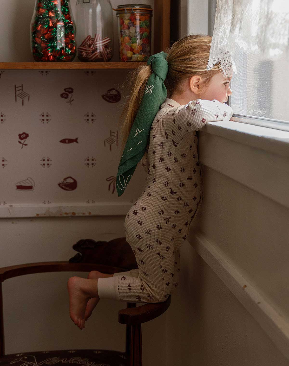 Kids Waffle One-Piece Sleeper