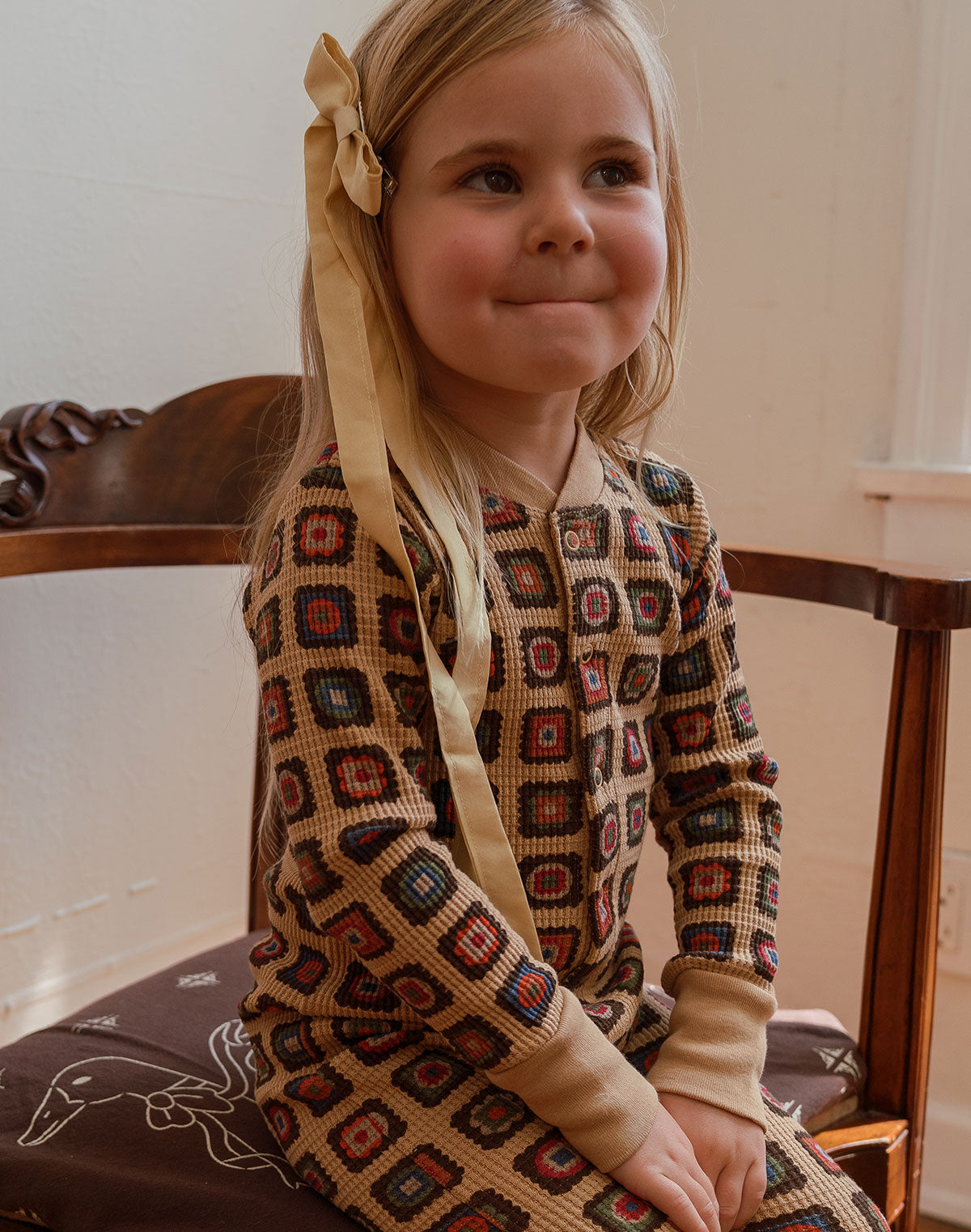Kids Waffle One-Piece Sleeper