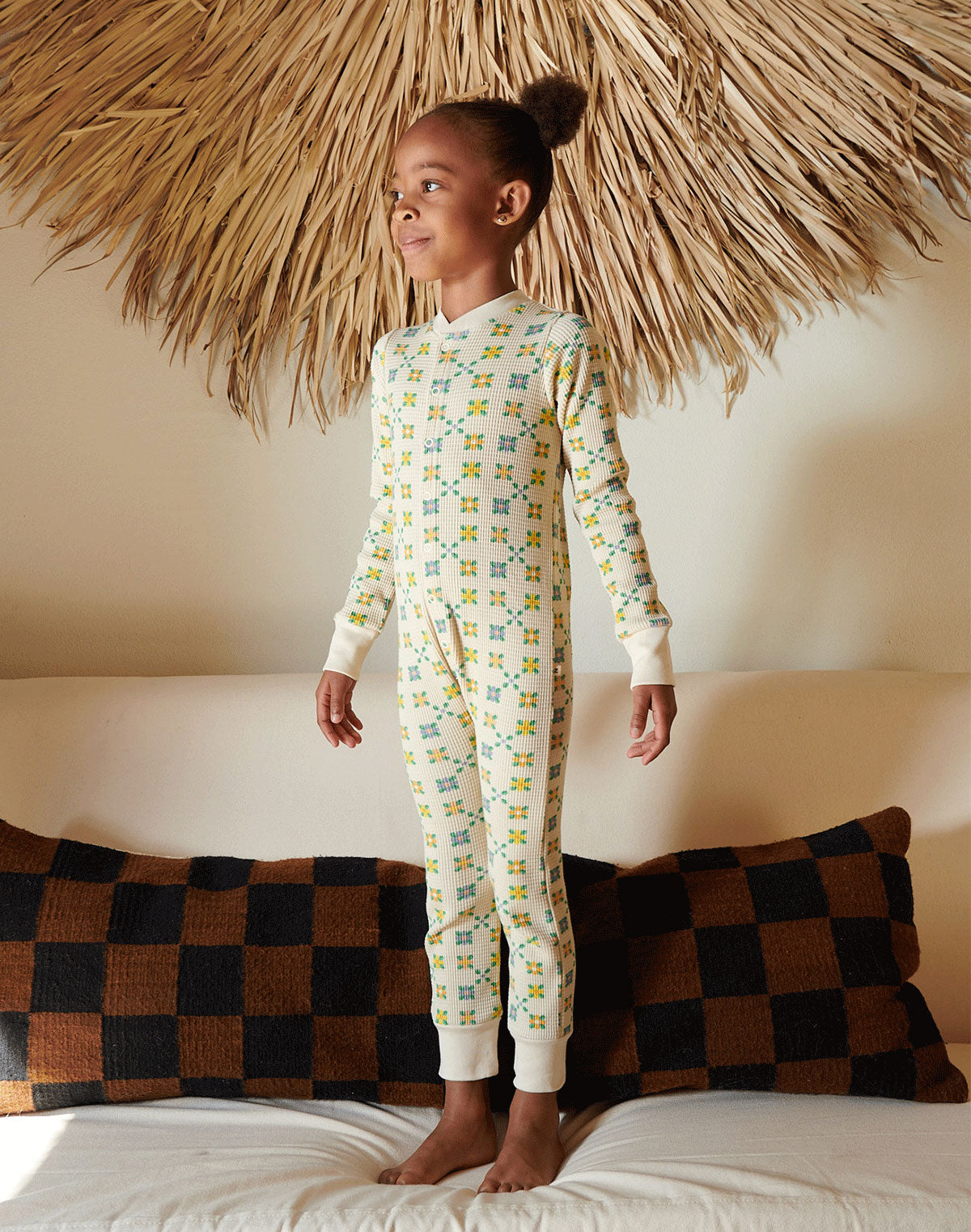 Noble Organic Waffle One-Piece Sleeper in Prairie