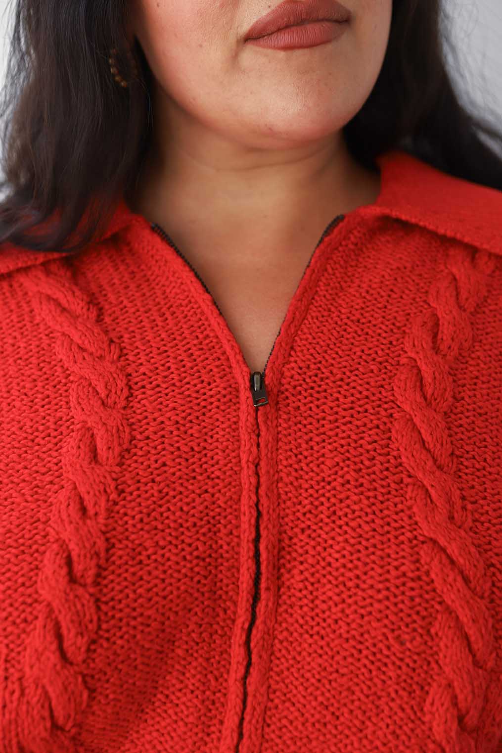 Braided Knit Cardigan