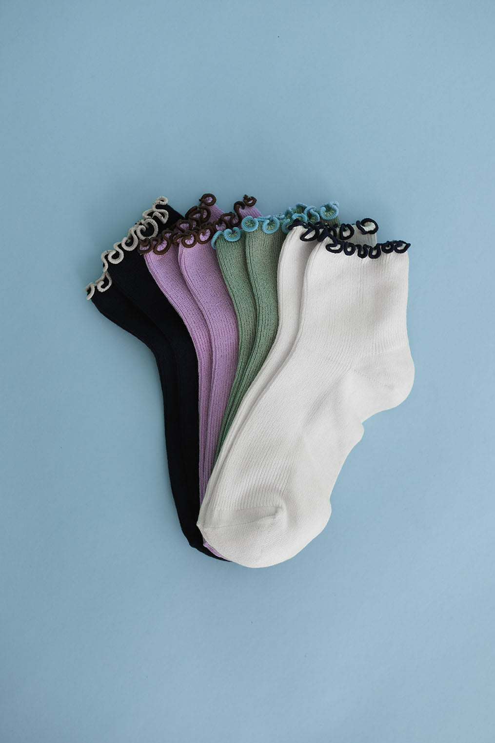 Petite Ruffle Modal Sock