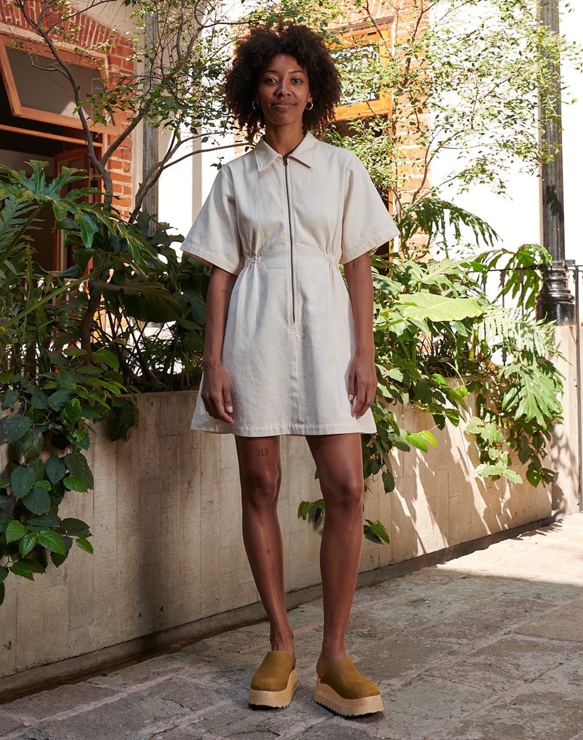 Noble Adult Utility Dress in Oat Milk