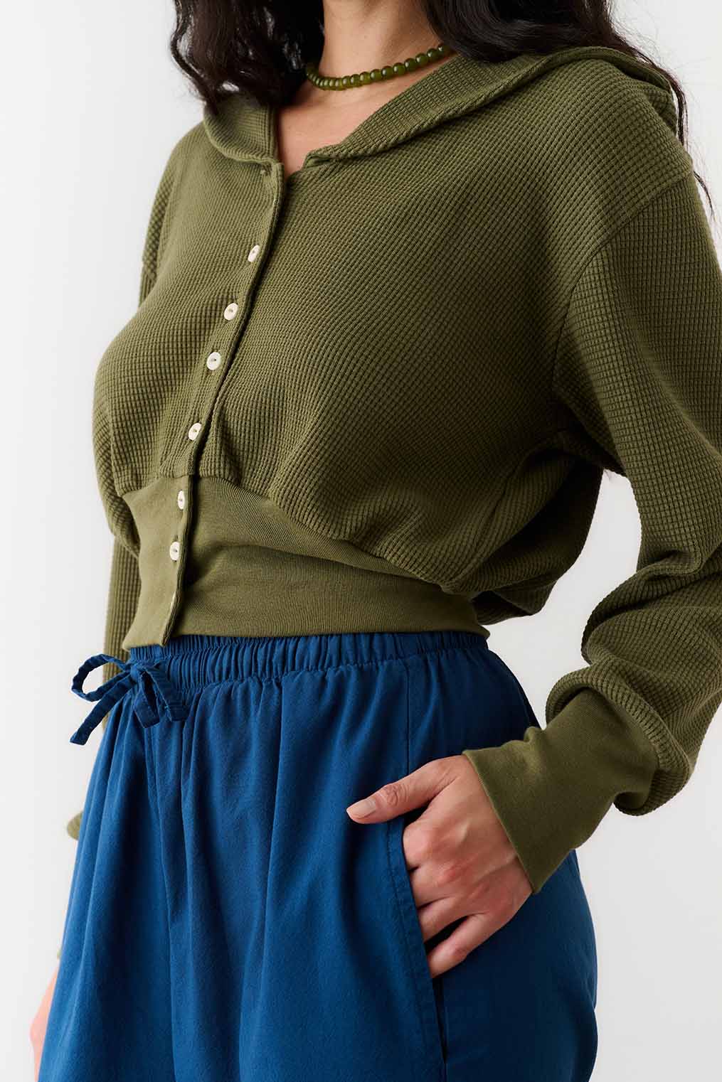 Waffle Sailor Cardigan