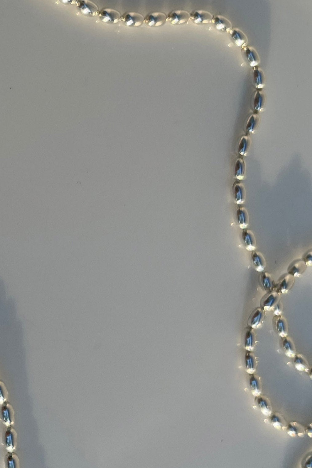 Sterling Silver Oval Bead Chain