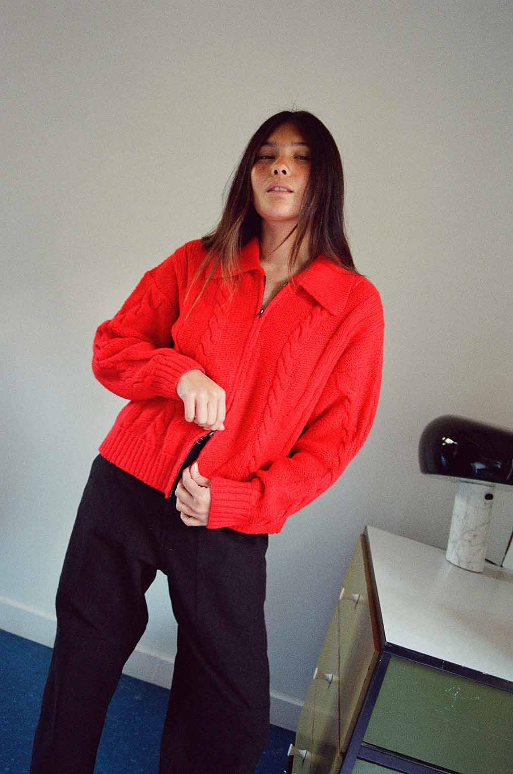 Braided Knit Cardigan