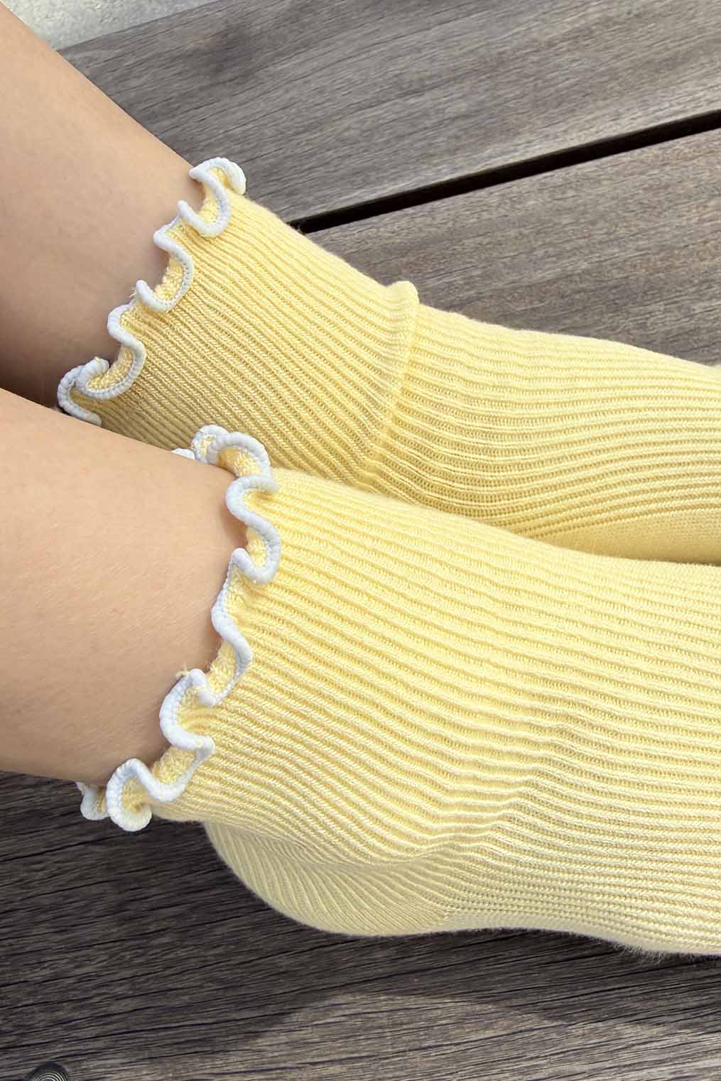 Petite Ruffle Modal Sock