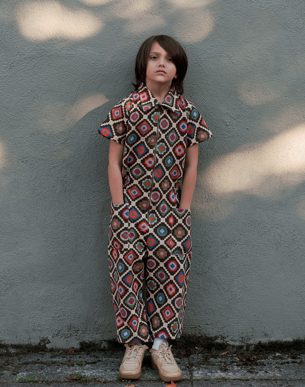 Noble Organic Utility Suit in Granny Print