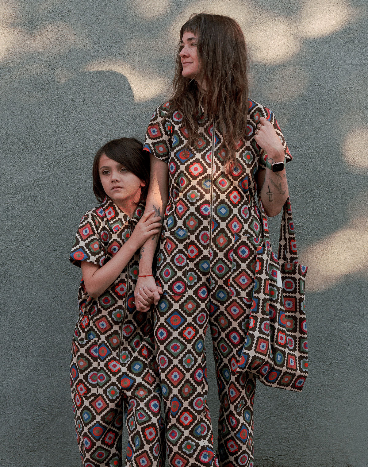 Noble Organic Utility Suit in Granny Print