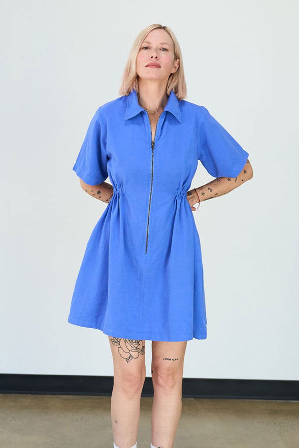 noble dress Noble Utility Dress in French Blue