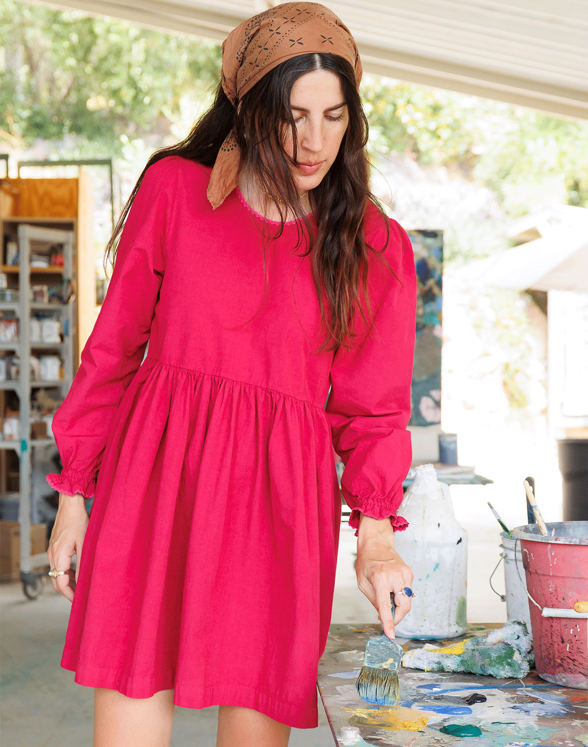 Noble Organic Adult Vale Dress in Petunia