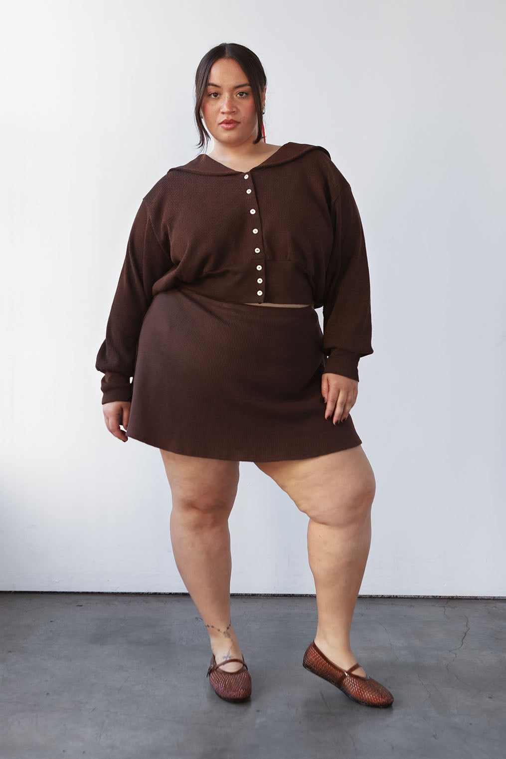 Waffle Sailor Cardigan