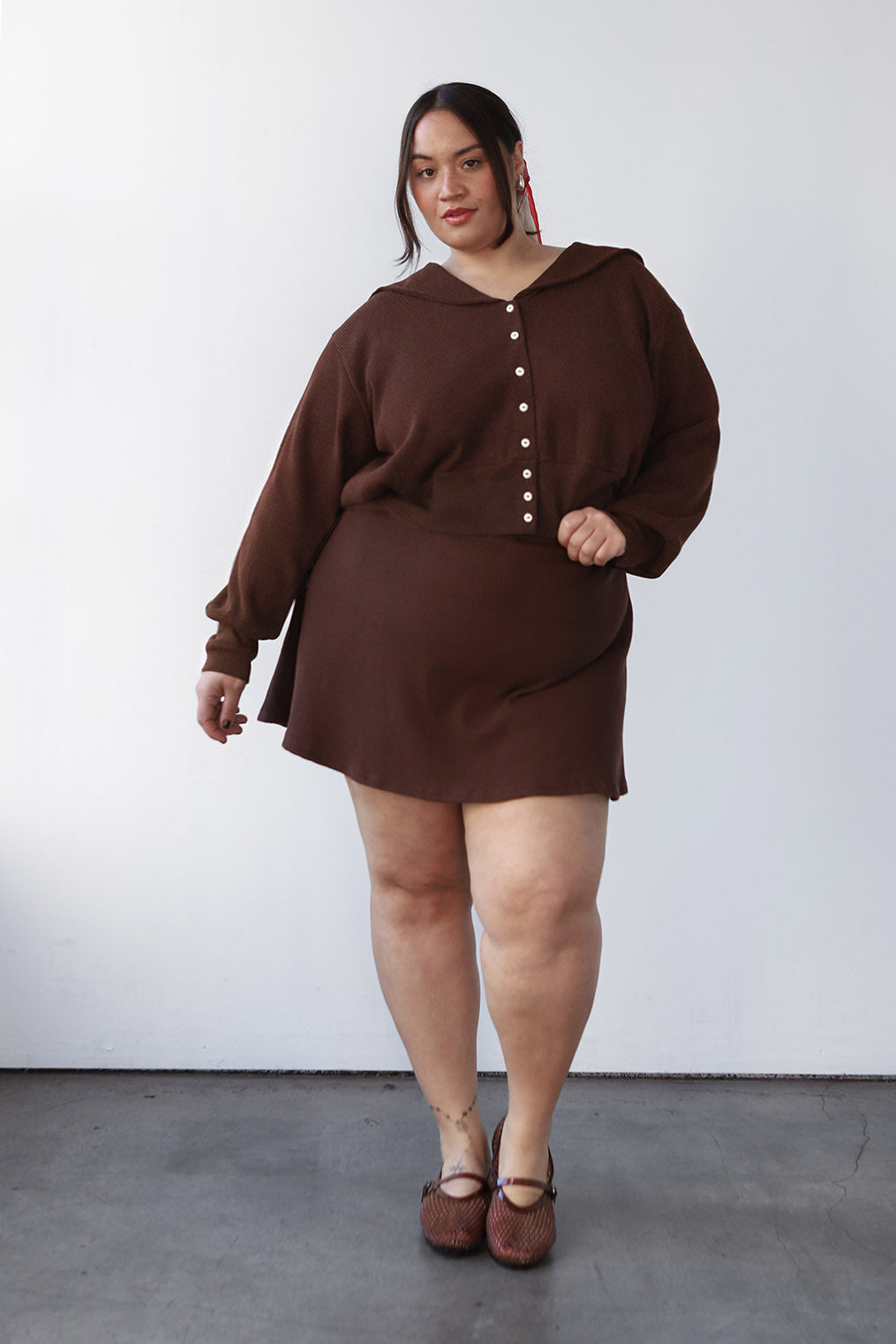 Waffle Sailor Cardigan