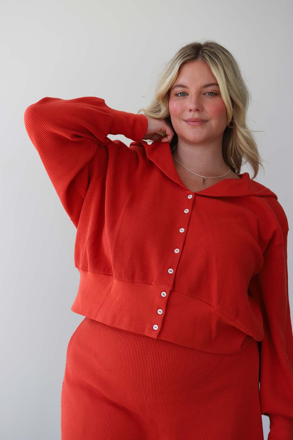 Waffle Sailor Cardigan