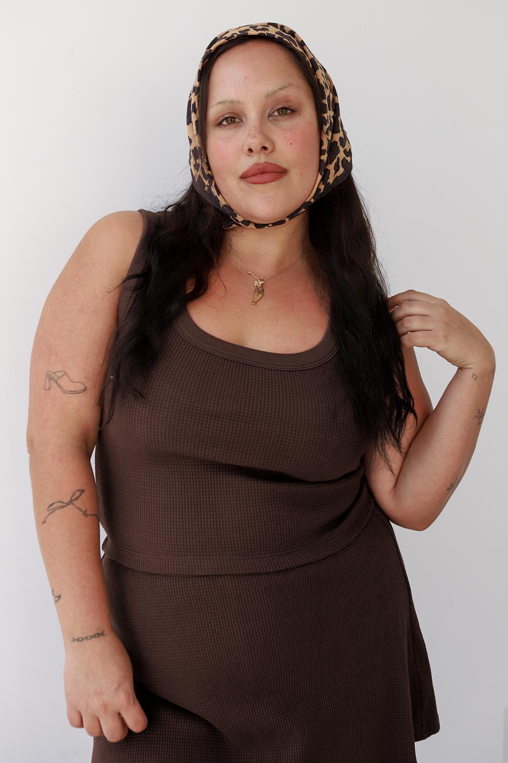 Waffle Square Crop Tank