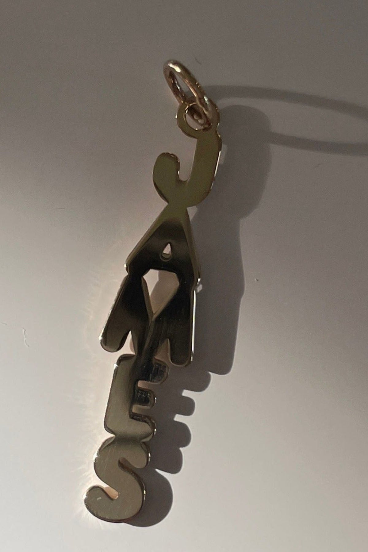 Custom Vertical Bubble Letter Name Charm