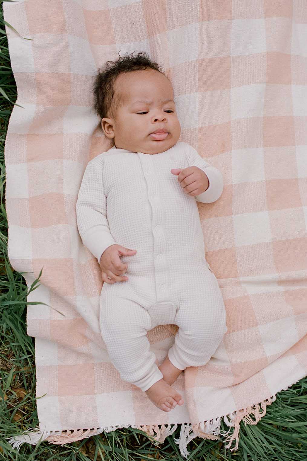 Kids Waffle One-Piece Sleeper