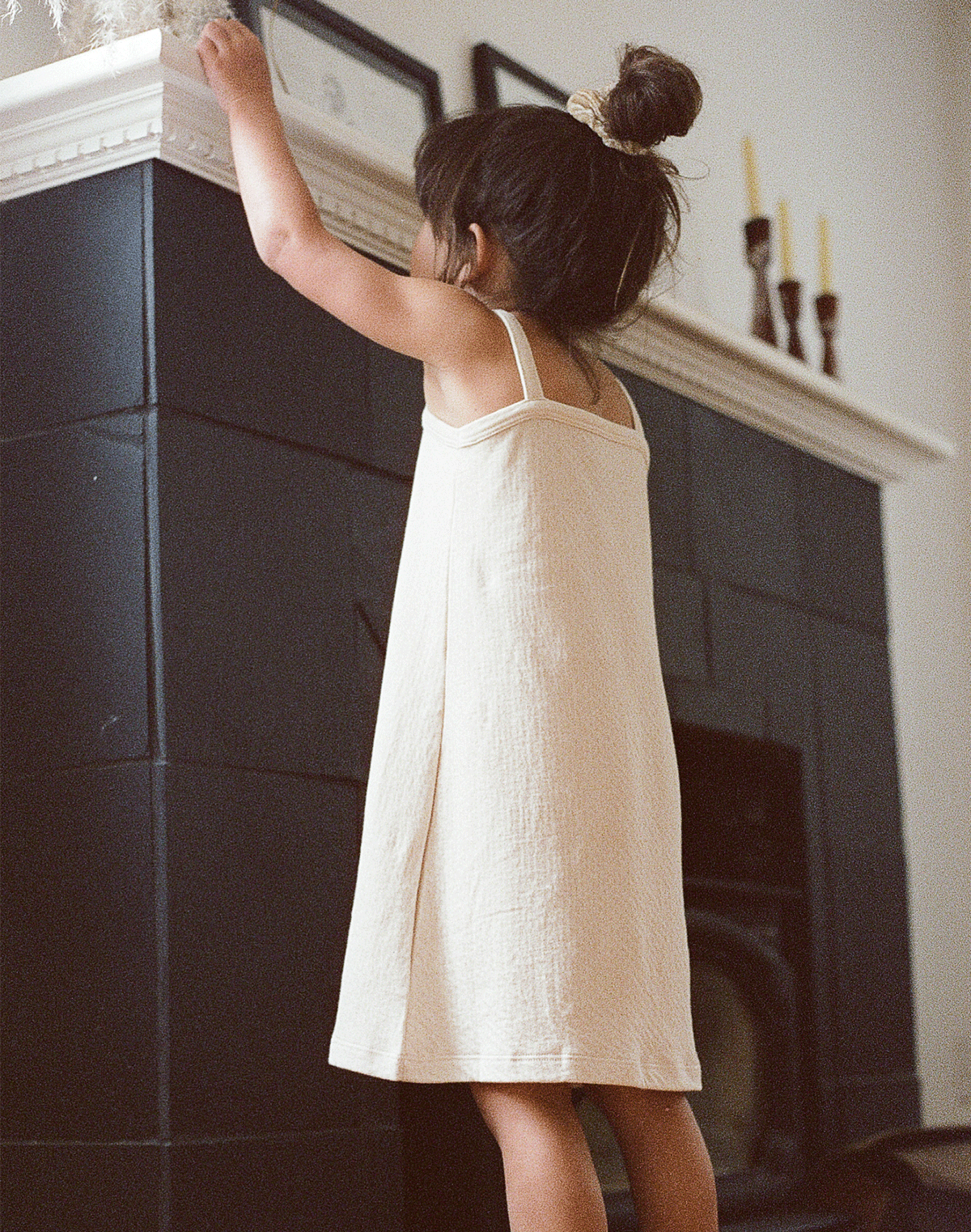 Noble Organic Pointelle Sleep Dress in Oat Milk