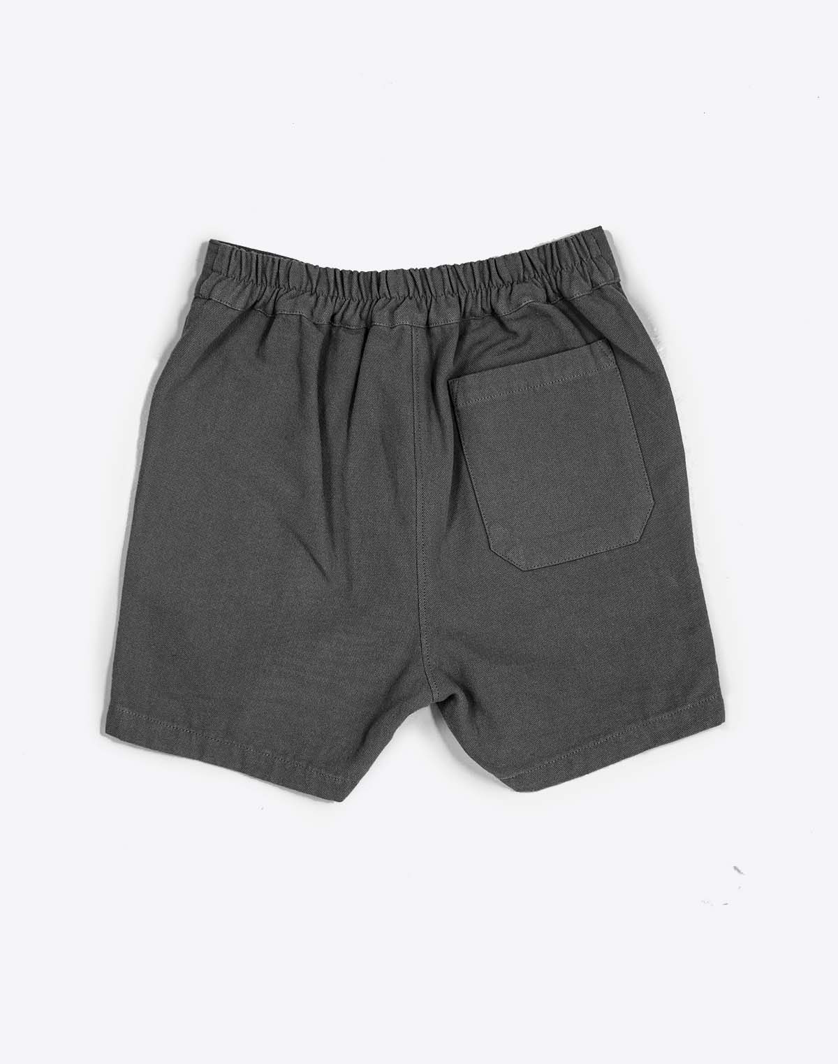 Noble Organic Chore Short in Charcoal