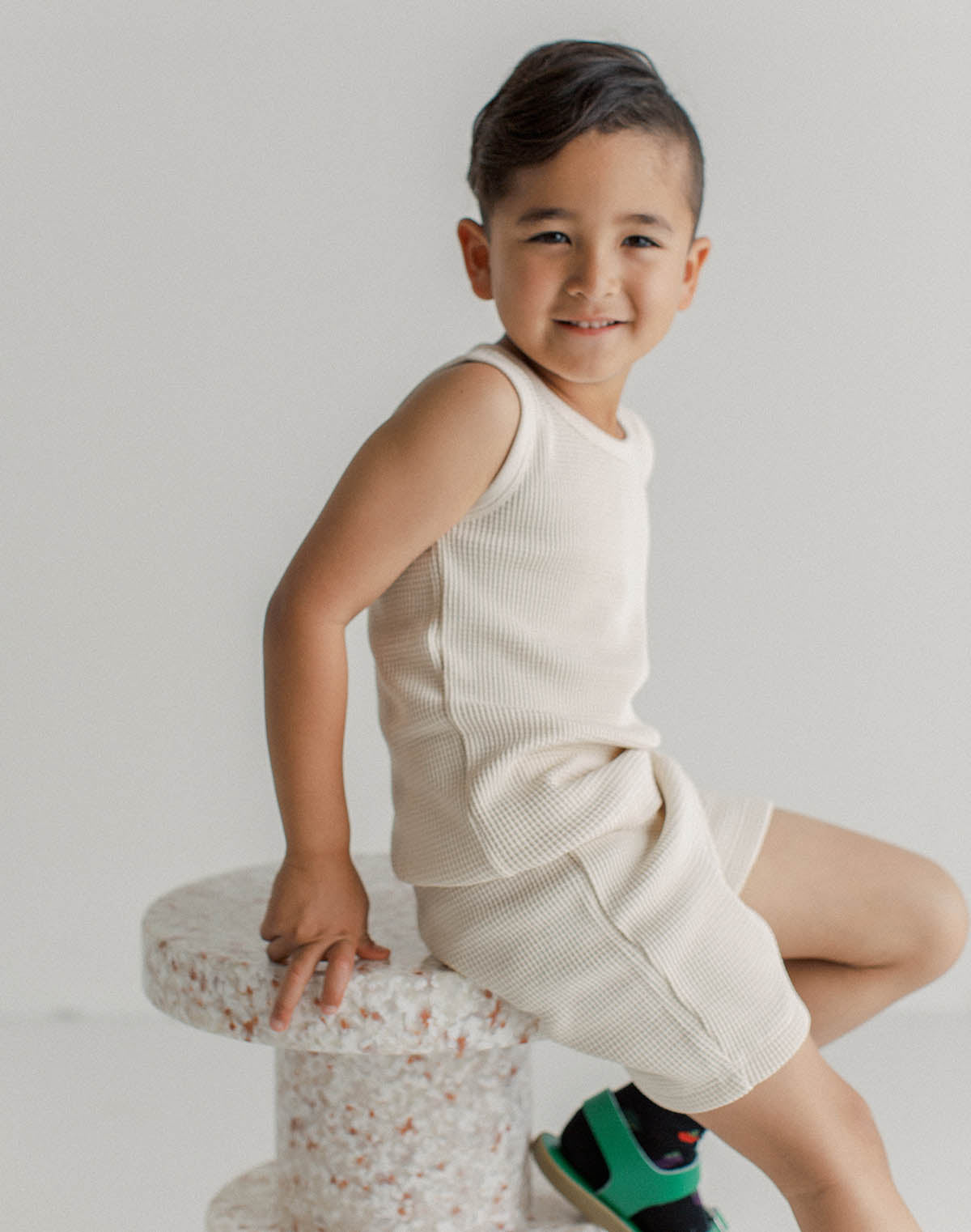 Kids Waffle Tank Set