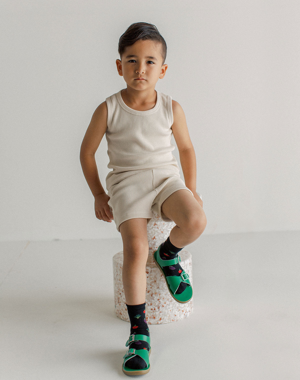 Kids Waffle Tank Set