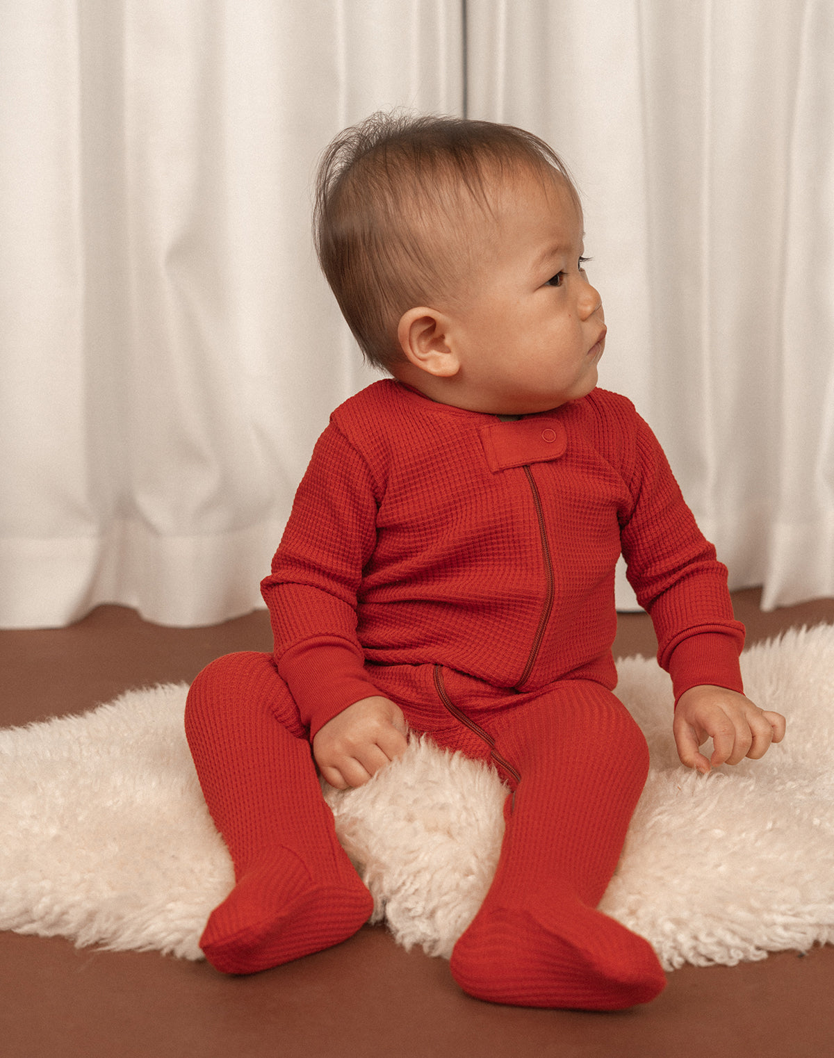Kids Waffle Footie Sleeper