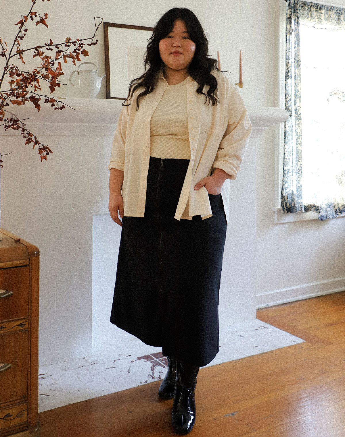 Noble Adult Utility Skirt in Ash