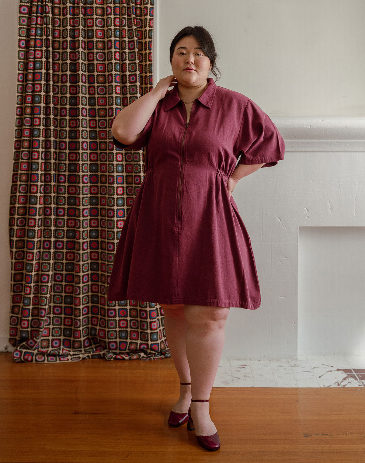 Noble Adult Utility Dress in Bordeaux