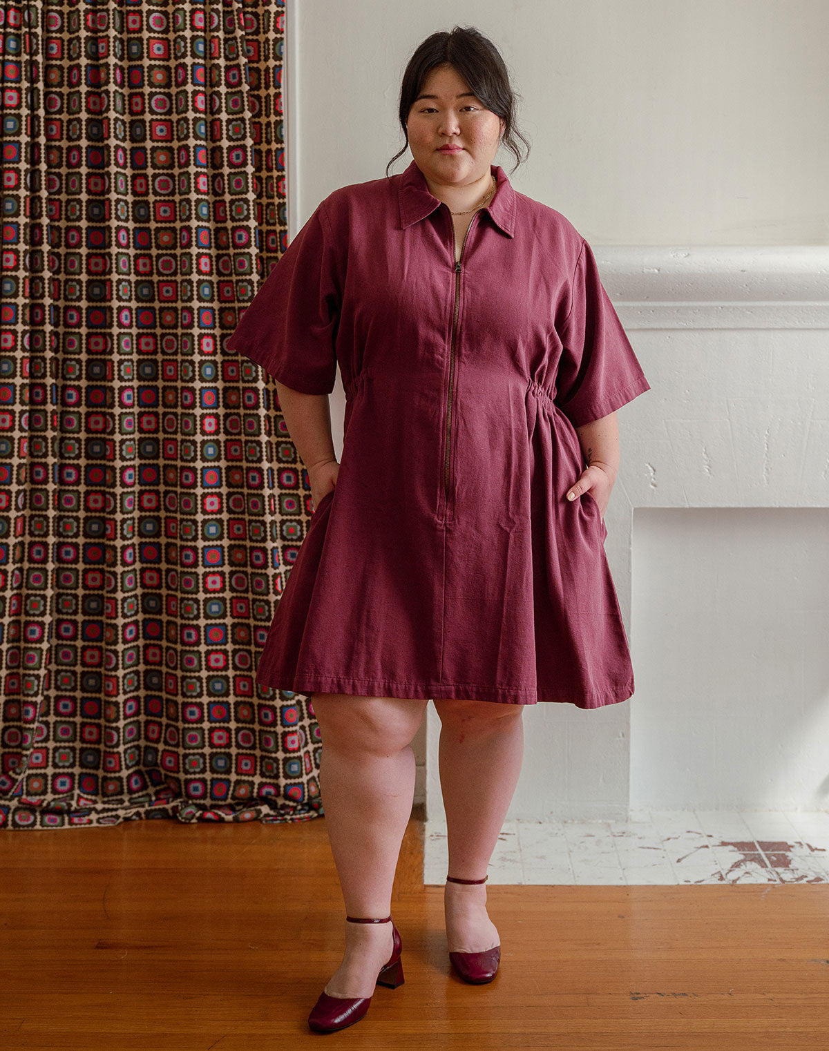 Noble Adult Utility Dress in Bordeaux