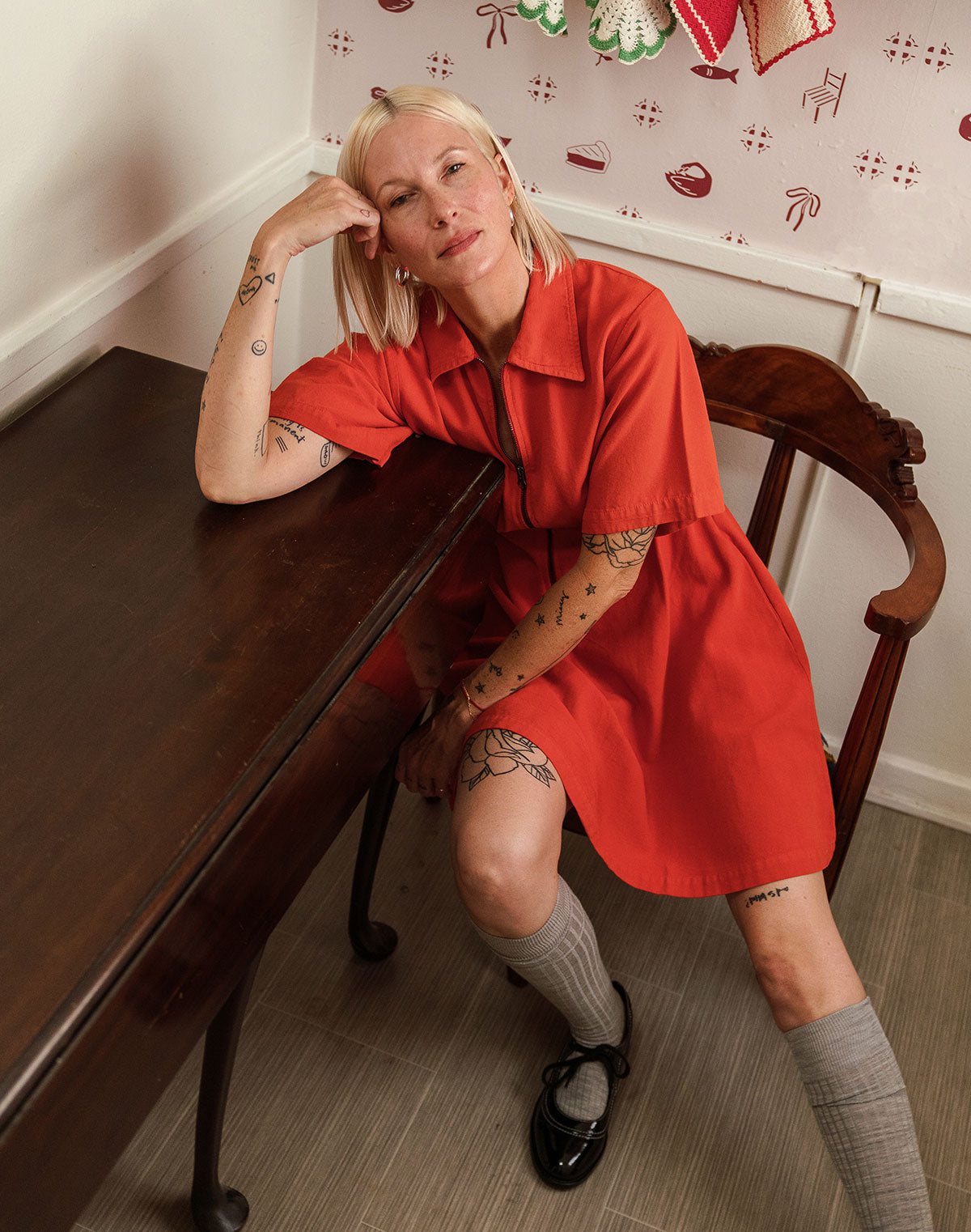 Noble Adult Utility Dress in Paprika