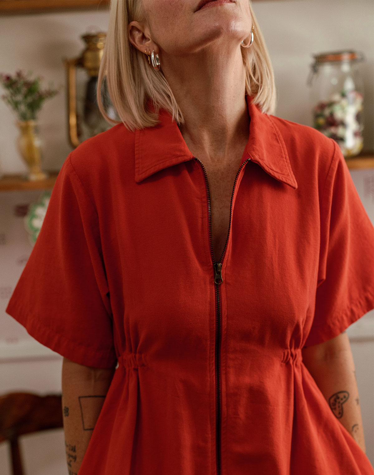 Noble Adult Utility Dress in Paprika