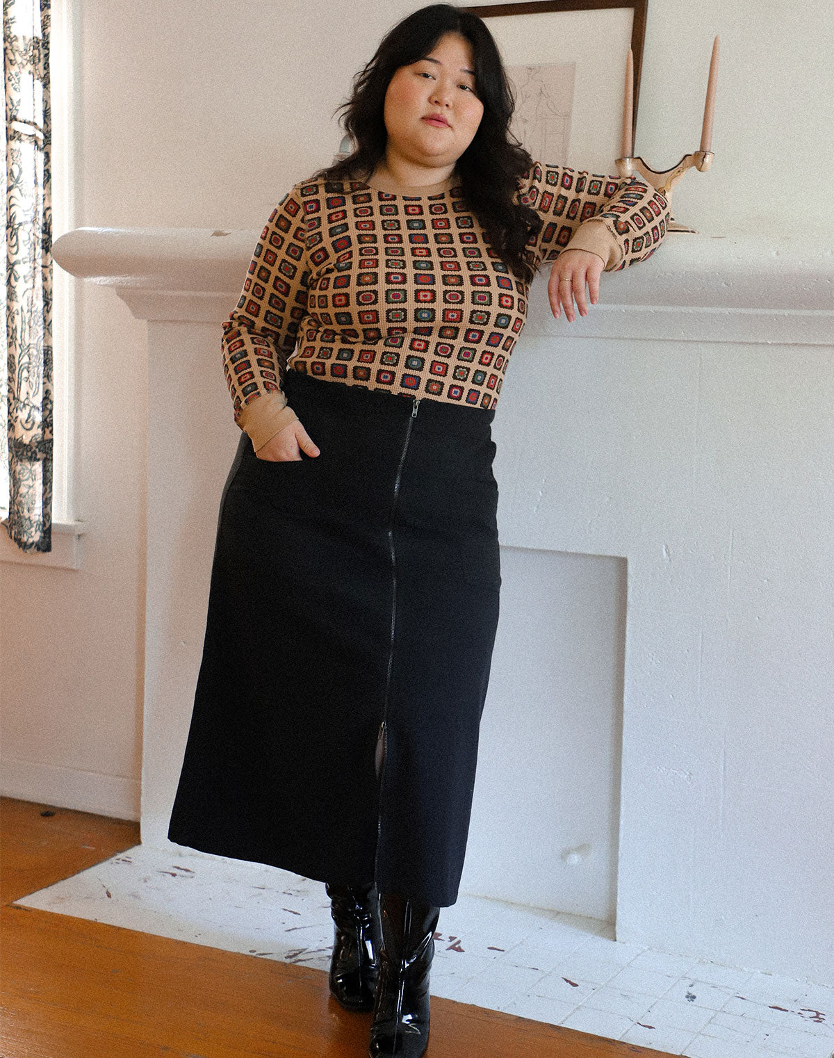 Noble Adult Utility Skirt in Ash