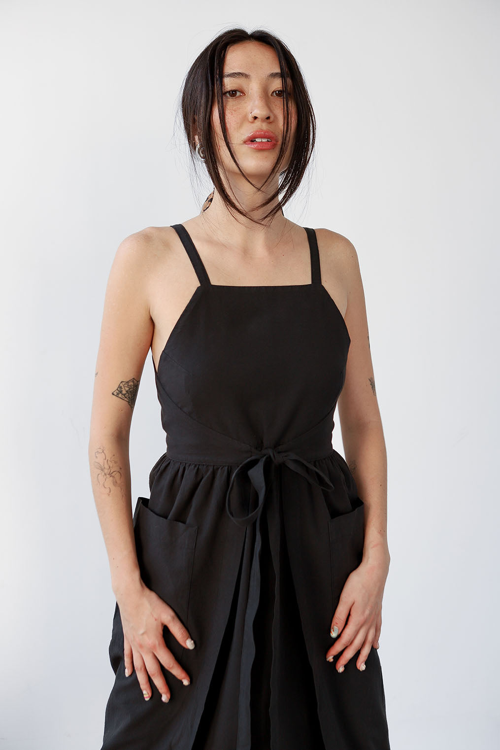 Noble Apron Dress in Ash