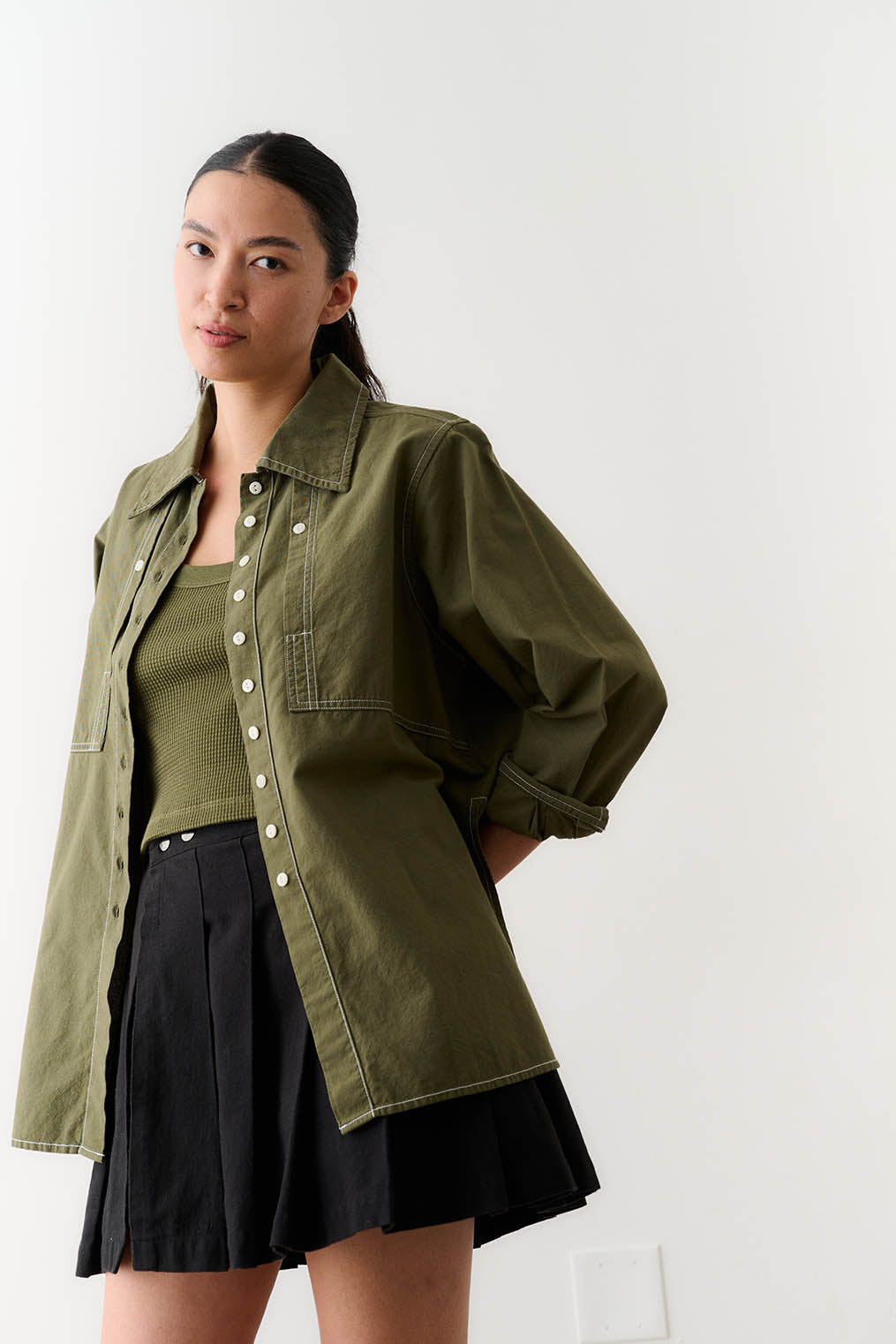 Pleated Skort