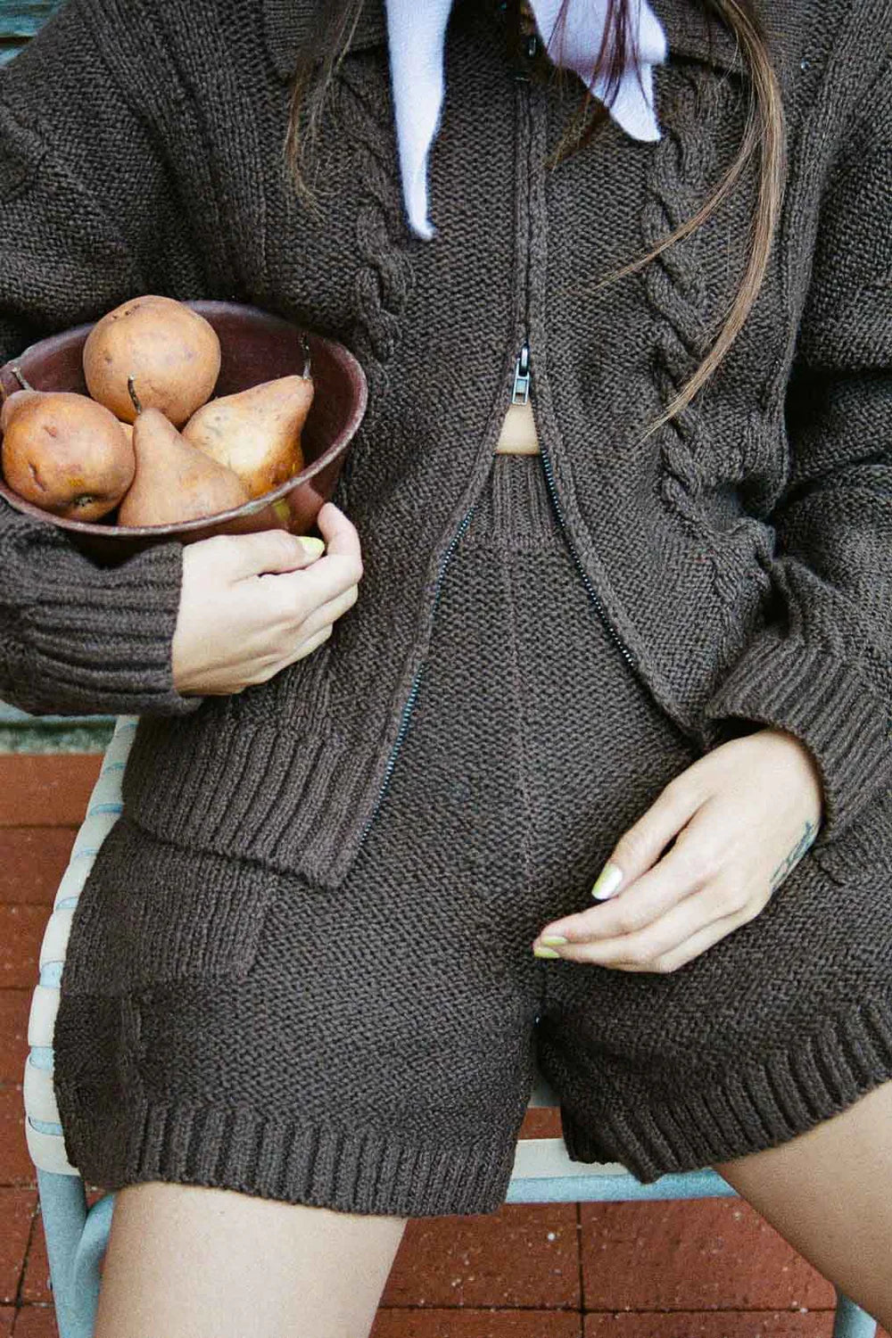 Braided Knit Cardigan