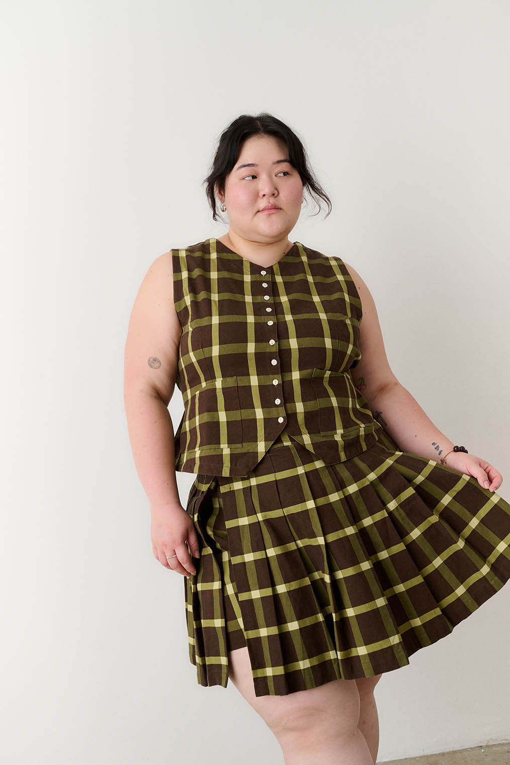 Pleated Skort