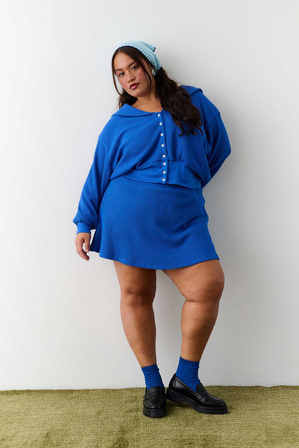 Waffle Sailor Cardigan