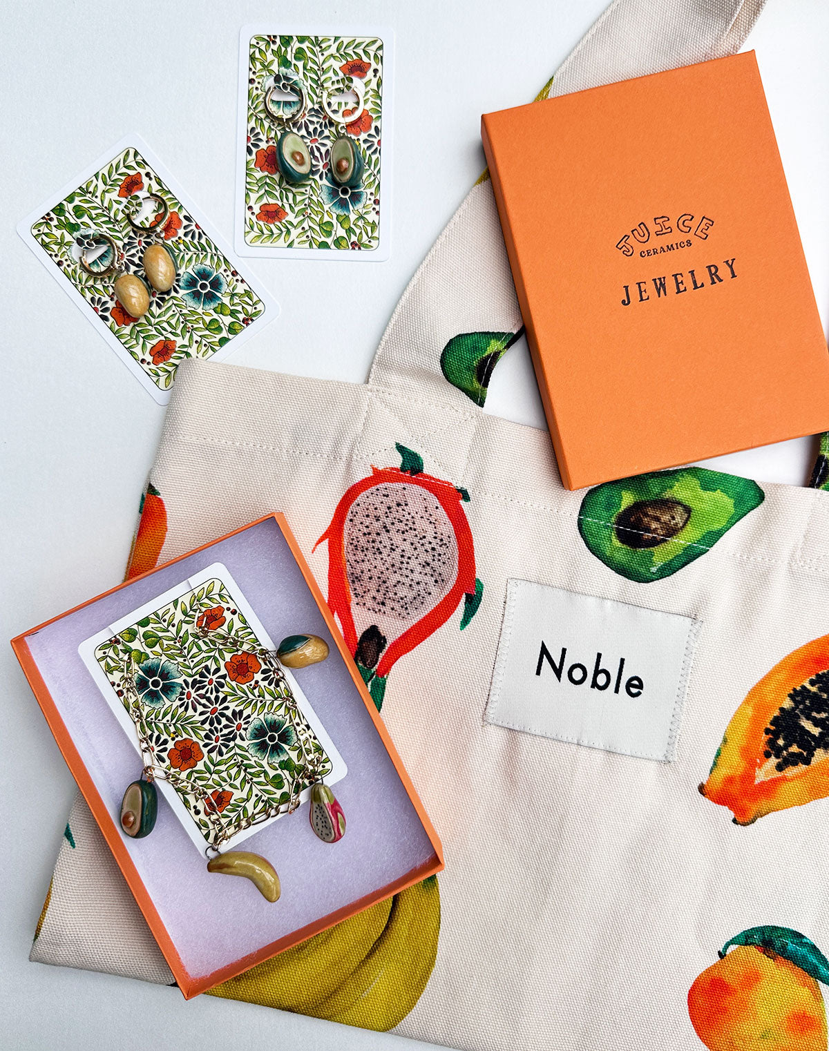 Noble x Juice Ceramics Mango Earrings (PRE-ORDER)