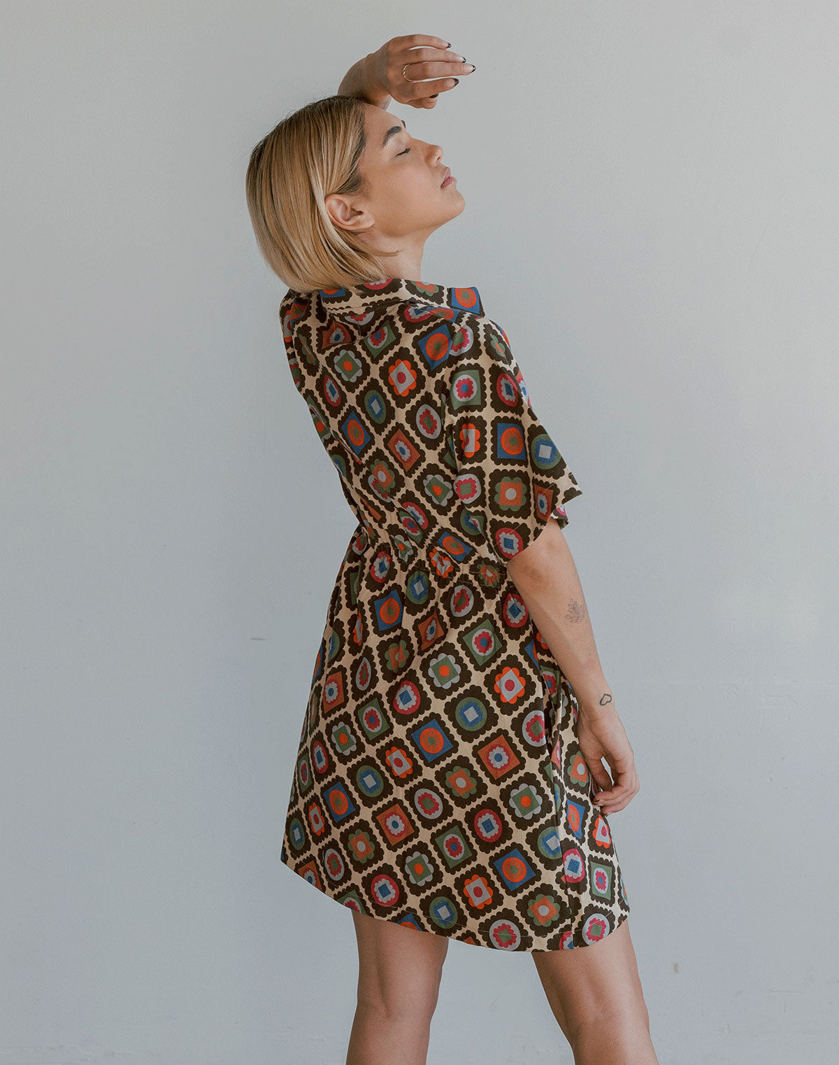 Noble Adult Utility Dress in Granny Print