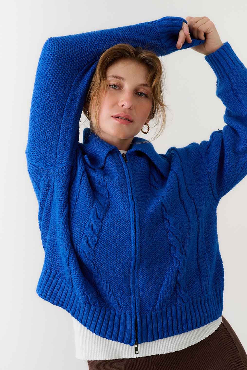 Grace Zip Cardigan