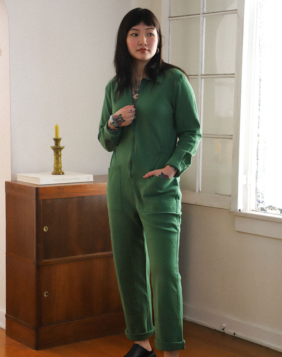 Noble Adult Long-Sleeve Utility Suit in Juniper