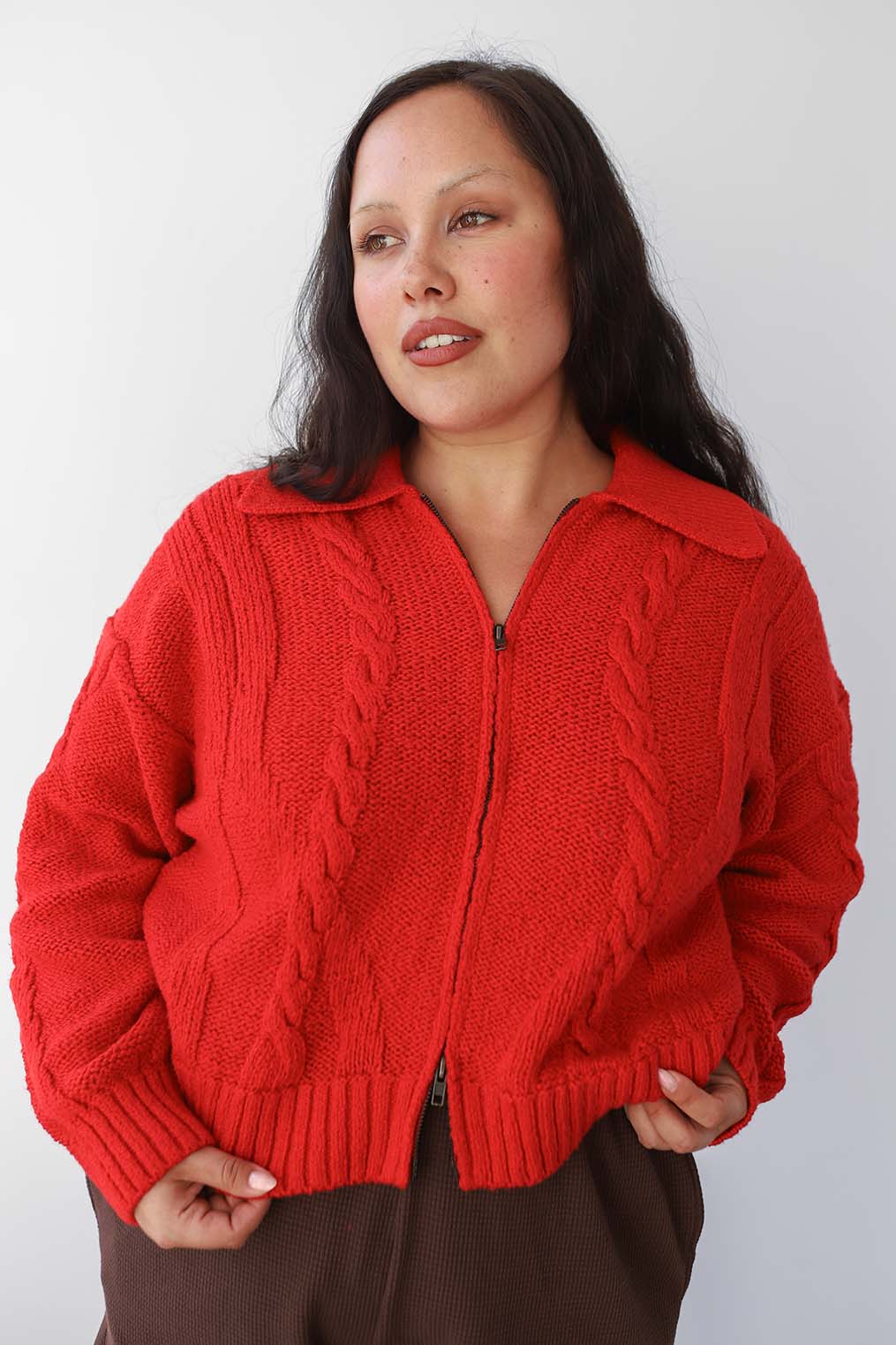 Braided Knit Cardigan