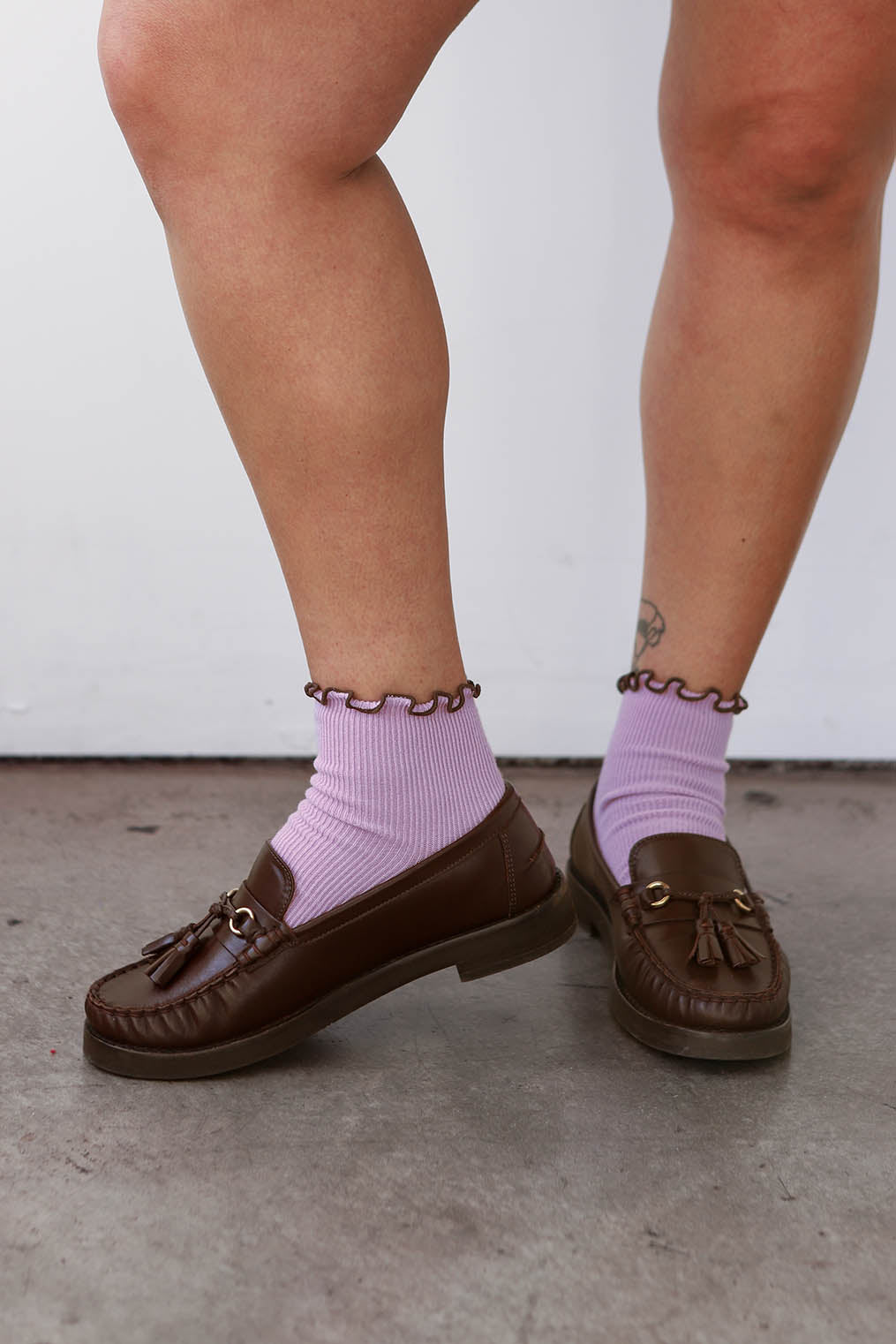 Petite Ruffle Modal Sock