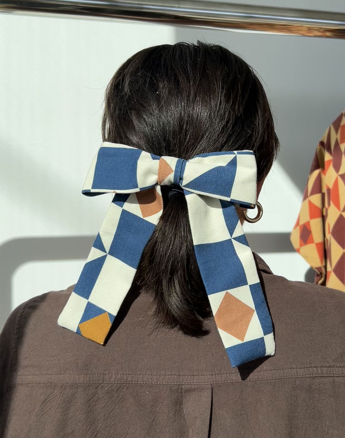 Noble x Rosemarine Textiles Dorothy's Quilt Print Hair Bow