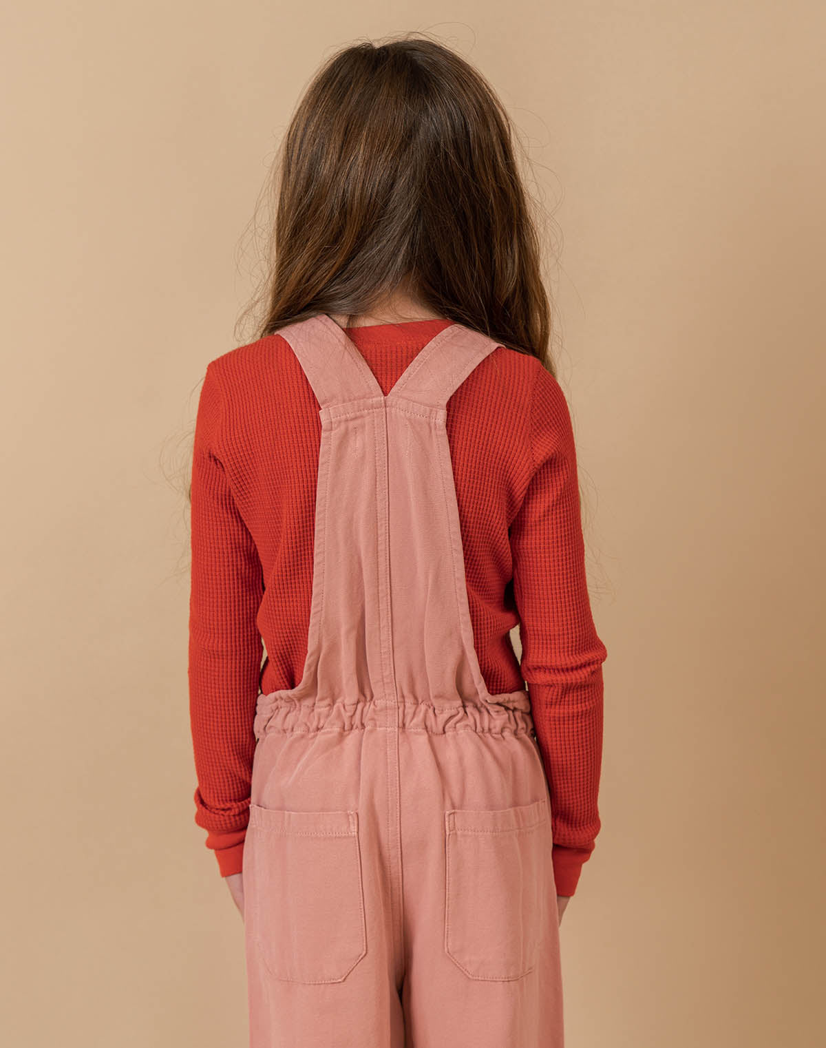 Noble Organic Overalls in Dusty Rose